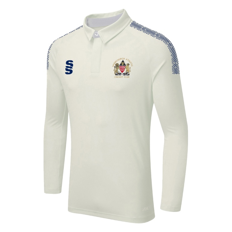 HORNCHURCH ATHLETIC CC DUAL LONG SLEEVE CRICKET SHIRT (WOMENS)-Ivory