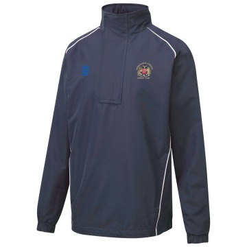 HORNCHURCH ATHLETIC CC Dual Curve 1/4 Zip Rain Jacket : Navy